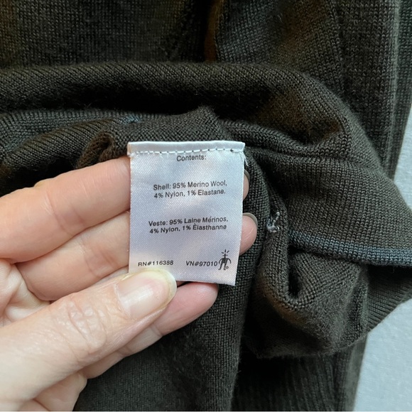 Smartwool Men's Dark Green Long Sleeve Shirt Knit Sweater Sz S - Picture 7 of 9